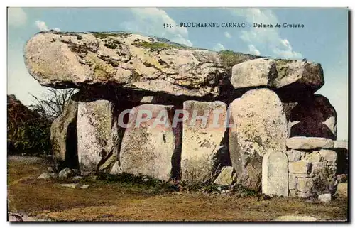 Ansichtskarte AK Dolmen Menhir Plouharnel Carnac Dolmen de Crucuno