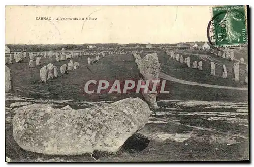 Ansichtskarte AK Dolmen Menhir Carnac Alignements du Menec