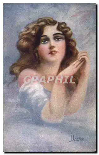 Cartes postales Fantaisie Illustrateur Femme Favre