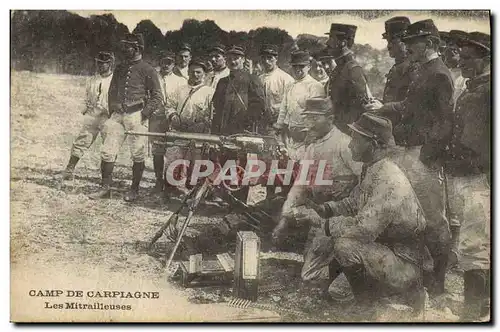 Ansichtskarte AK Militaria Camp de Carpiagne Les mitrailleuses