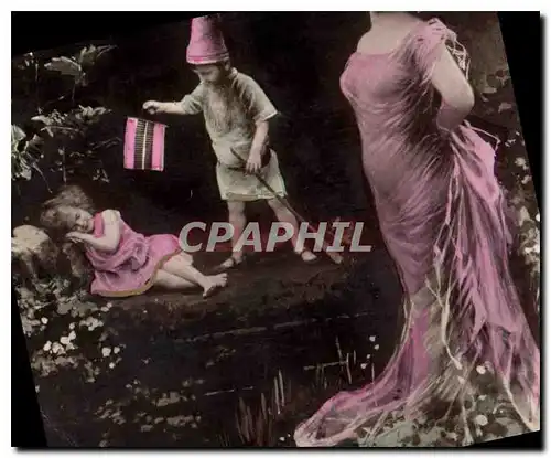 Cartes postales Fantaisie Lutin Femme