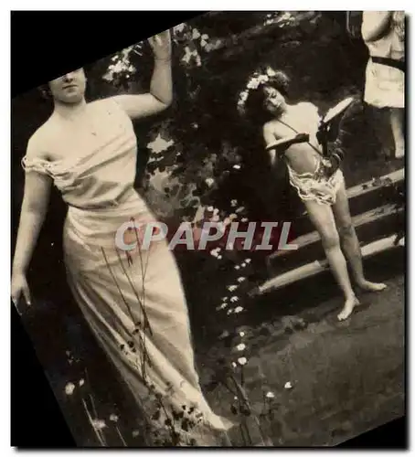 Cartes postales Fantaisie Lutin Femme