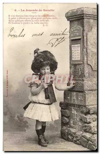 Ansichtskarte AK Cartes Postales Enfant La journee de Suzette