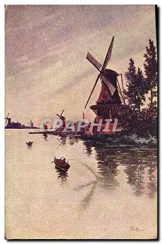 Cartes postales Moulin a vent