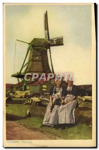 Ansichtskarte AK Moulin a vent Volendam Holland