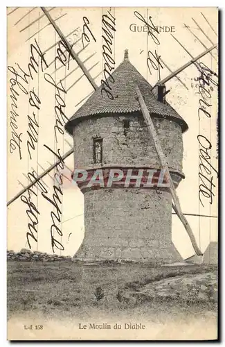 Cartes postales Moulin a vent Guerande Le moulin du diable