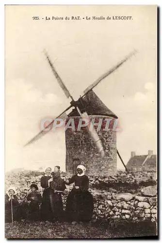 Ansichtskarte AK Moulin a vent La pointe du Raz Le moulin de Lescoff Folklore