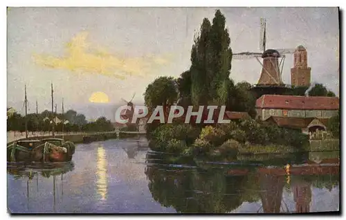 Cartes postales Moulin a vent Vue de Zwolle