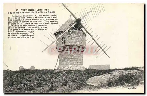 Ansichtskarte AK Moulin a vent Guerande Moulin de Cremeur dit Moulin du diable