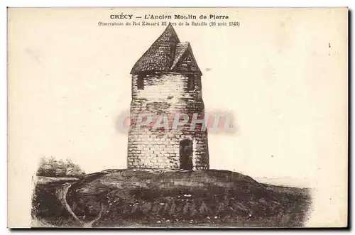 Cartes postales Moulin a vent Crecy L&#39ancien moulin de pierre