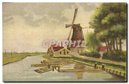 Cartes postales Moulin a vent