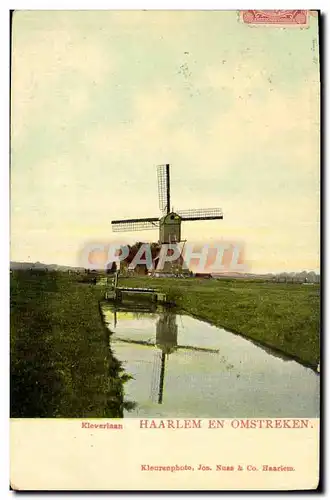 Ansichtskarte AK Moulin a vent Kleverlaan Haarlem en Omstreken