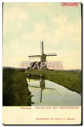 Cartes postales Moulin a vent Kleverlaan Haarlem en Omstreken
