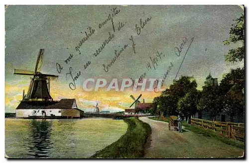 Cartes postales Moulin a vent Zaandam