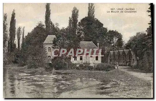 Ansichtskarte AK Moulin Loue Sarthe Le moulin de Coulaines