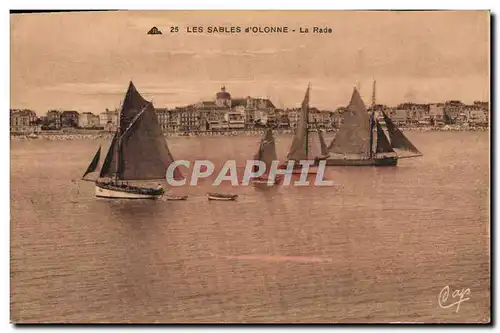 Cartes postales Bateau de peche Les Sables d'Olonne La rade