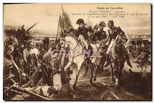 Cartes postales Napoleon 1er Musee de Versailles Horace Vernet Bataille de Friedland