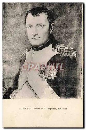 Cartes postales Napoleon 1er Ajaccio Musee Fesch David