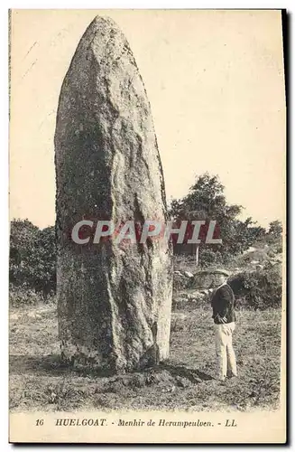 Cartes postales Dolmen Menhir Huelgoat Menhir de Herampeulven