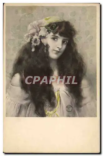 Cartes postales Fantaisie Illustrateur Femme