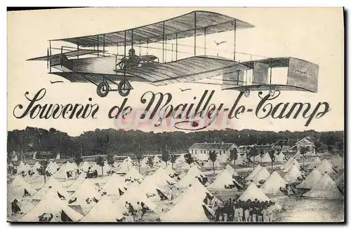 Ansichtskarte AK Militaria Camp de Mailly le Camp Avion Aviation