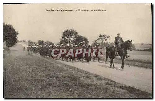 Ansichtskarte AK Militaria Les grandes manoeuvres du Nord Ouest En marche