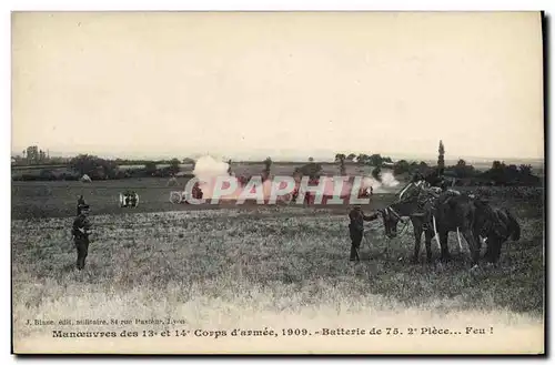 Cartes postales Militaria Manoeuvres des 13 et 14eme corps d&#39armee