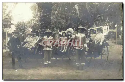 CARTE PHOTO Poussue Pousse Exposition Indochine