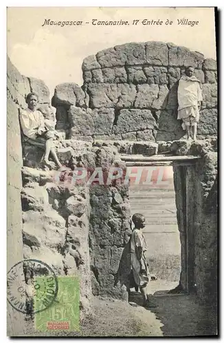 Cartes postales Cartes Postales Cavle Madagascar Tananarive Entree de village