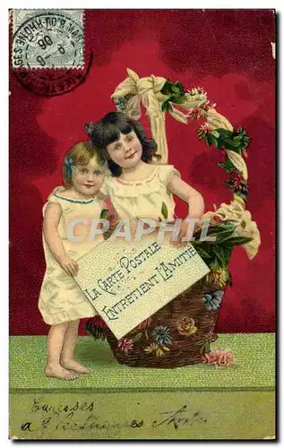 Ansichtskarte AK Cartes Postales Enfant La carte postale entretient l&#39amitie