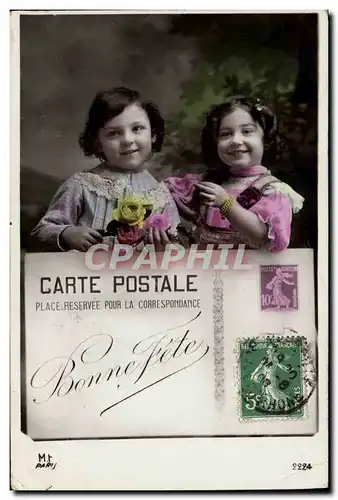 Cartes postales Cartes Postales Enfants Semeuse 10c