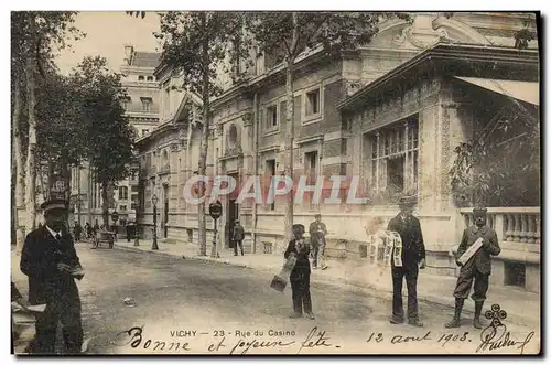 Cartes postales Cartes Postales Vichy rue Casino Marchands