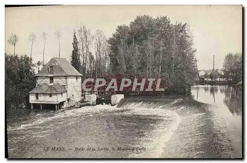 Cartes postales Moulin a eau Le Mans Bords de la Sarthe Le moulin d&#39enfer