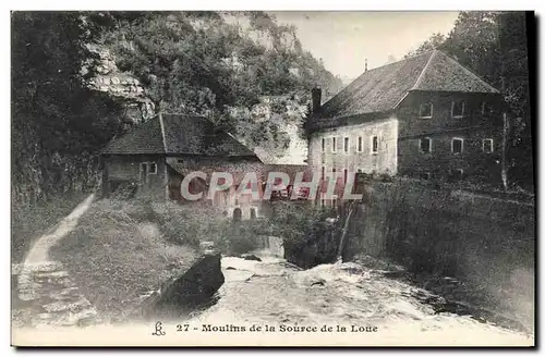 Ansichtskarte AK Moulin a eau Moulins de la Source de la Loue