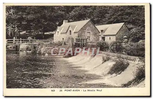 Ansichtskarte AK Moulin a eau Pont Aven Le moulin neuf