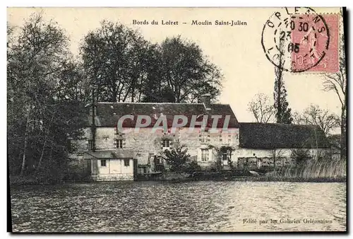 Ansichtskarte AK Moulin a eau Bords du Loiret Moulin Saint Julien