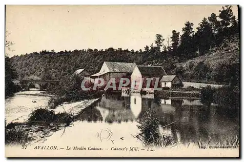 Cartes postales Moulin a eau Avallon Le moulin Cadoux