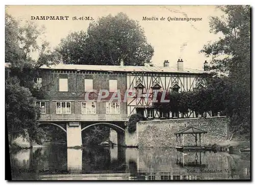 Cartes postales Moulin a eau Dampmart Moulin de Quincangrogne