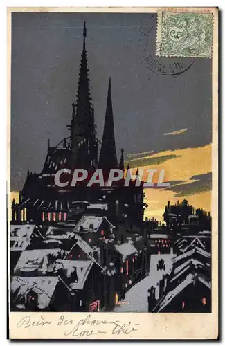 Cartes postales Contre la lumiere Eglise