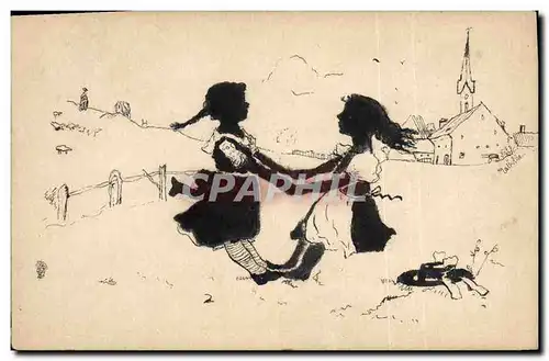 Cartes postales Contre la lumiere Enfants Bretagne