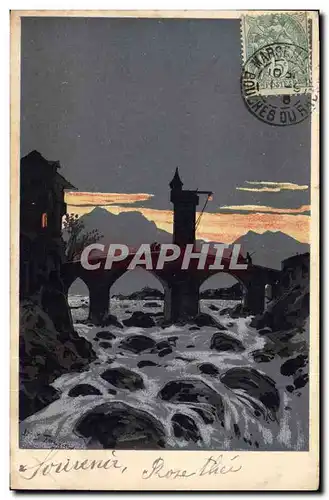 Cartes postales Contre la lumiere Pont