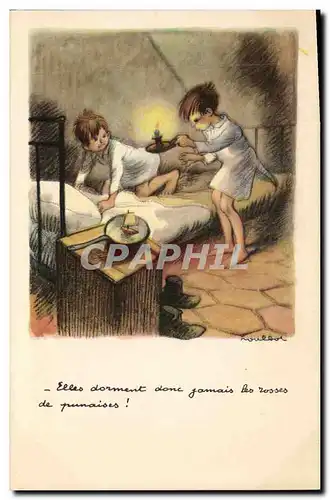 Cartes postales Fantaisie Illustrateur Poulbot