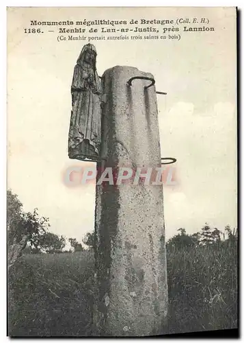 Ansichtskarte AK Dolmen Menhir de Lan ar Justiz pres lannion