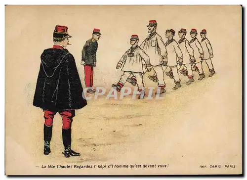 Cartes postales Fantaisie Illustrateur Albert Guillaume Militaria