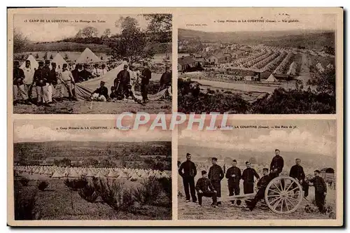 Cartes postales Militaria Camp de la Courtine