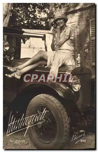 Cartes postales moderne Cinema Mistinguett Automobile