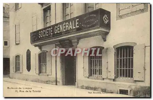 Cartes postales Banque Societe Generale Bureaux de Limoux 11 rue de la Trinite