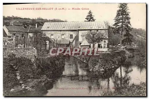 Ansichtskarte AK Moulin a eau Villeneuve sur Bellot Moulin Grison