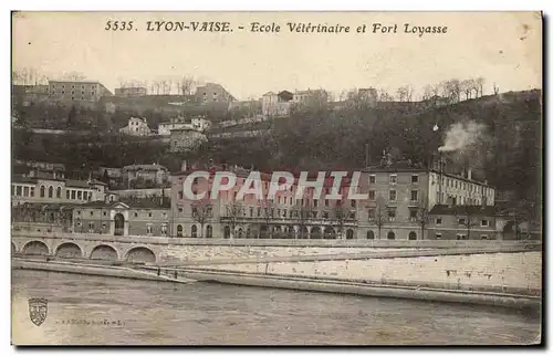 Cartes postales Lyon Ecole Veterinaire et Fort Loyasse