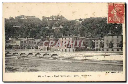 Ansichtskarte AK Lyon Quai Pierre Seize Ecole Veterinaire